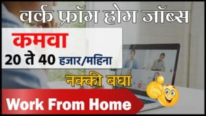 online work from home jobs in Marathi