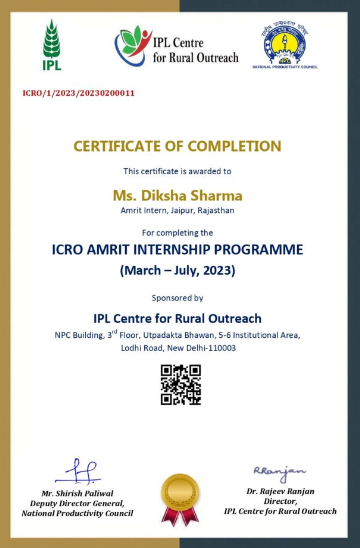 ICRO Amrit Internship Program 2024