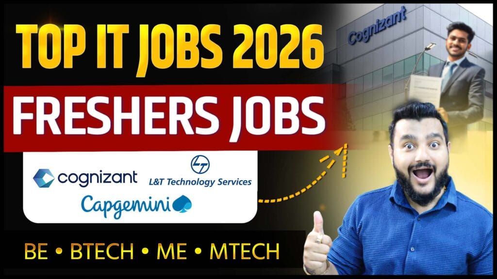 Cognizant HIRING | Engineering Freshers Jobs 2026 | BE, BTech, ME, MTech Jobs