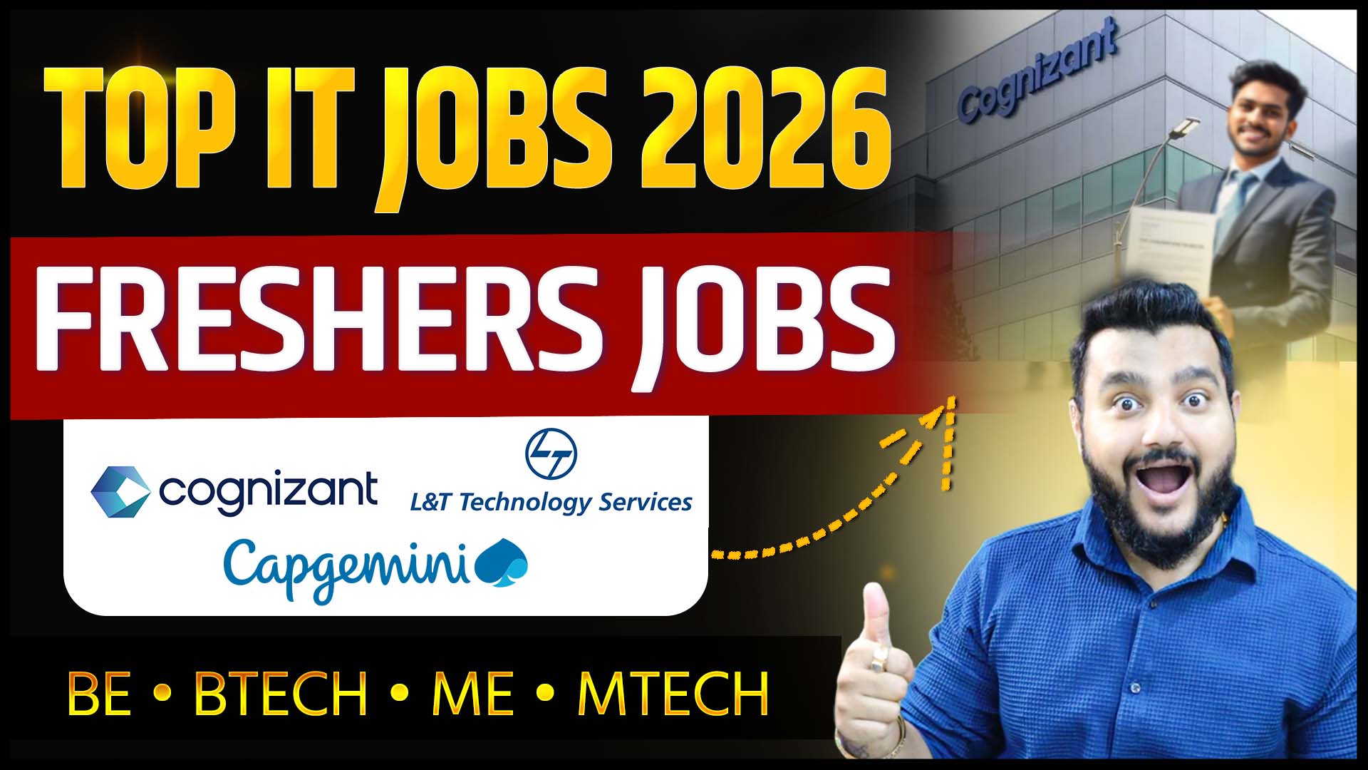Cognizant HIRING | Engineering Freshers Jobs 2026 | BE, BTech, ME, MTech Jobs