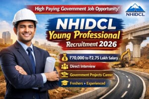NHIDCL Young Professional Recruitment 2026