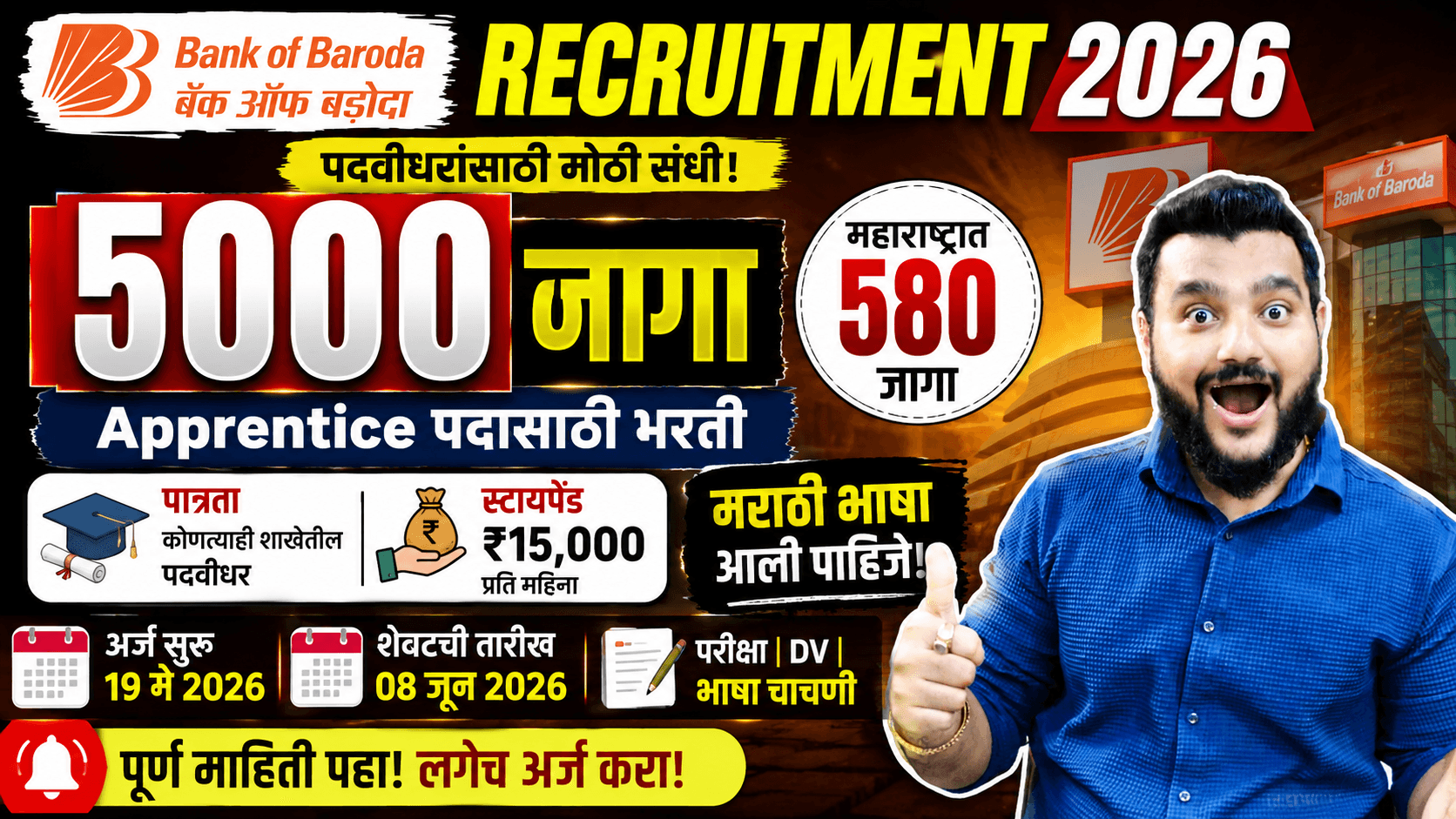 Bank of Baroda Apprentice Recruitment 2026