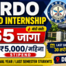 DRDO Paid Internship 2026