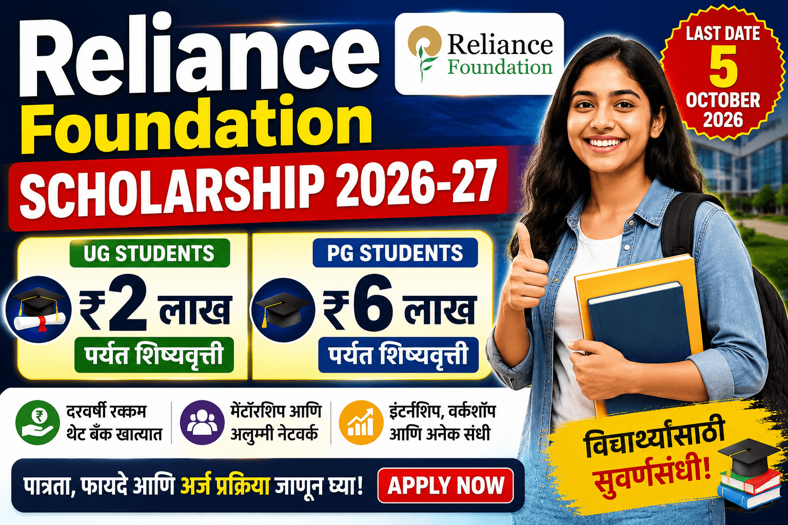 Reliance Foundation Scholarship 2026