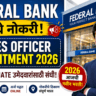 Federal Bank Sales Officer Recruitment 2026