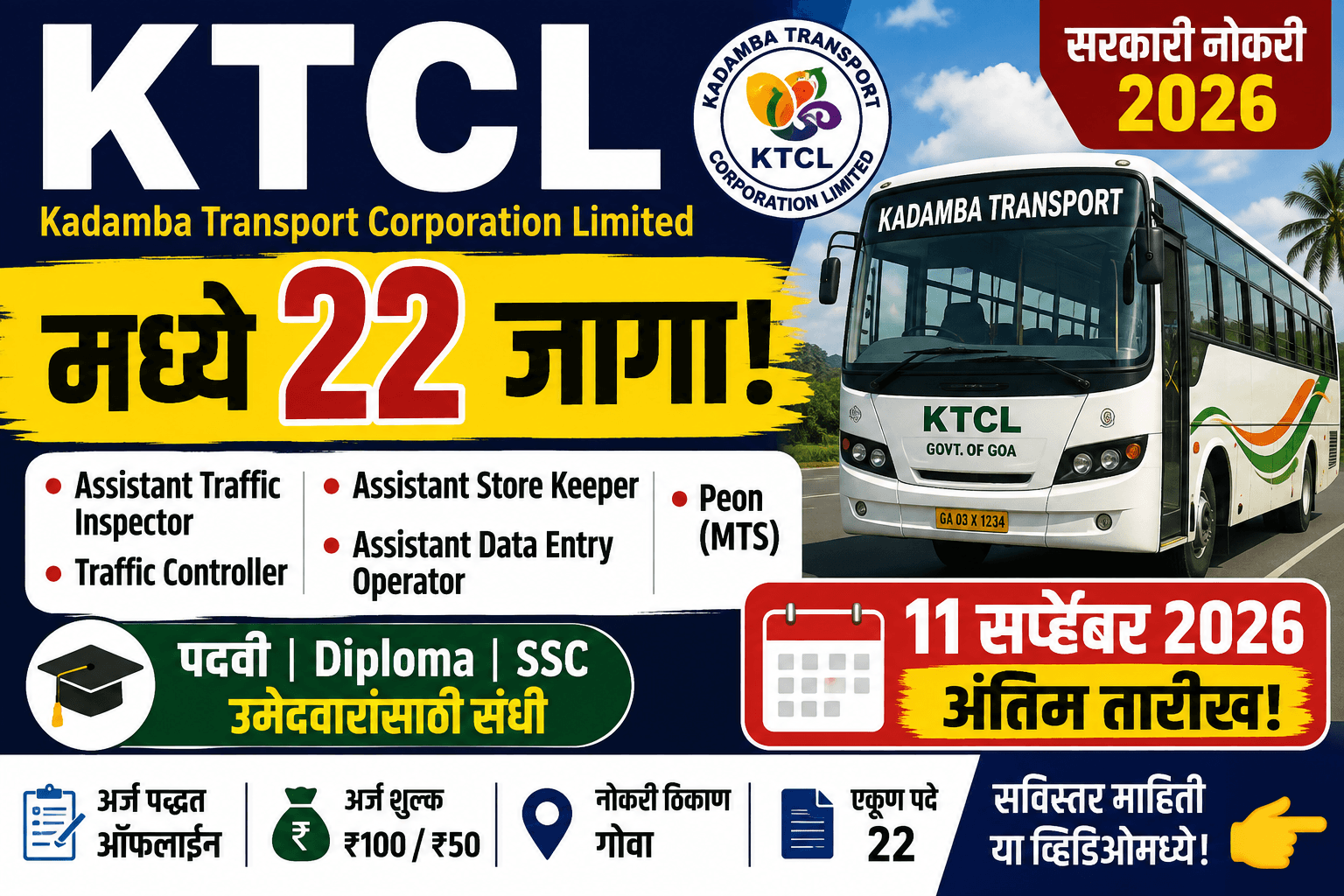KTCL Recruitment 2026