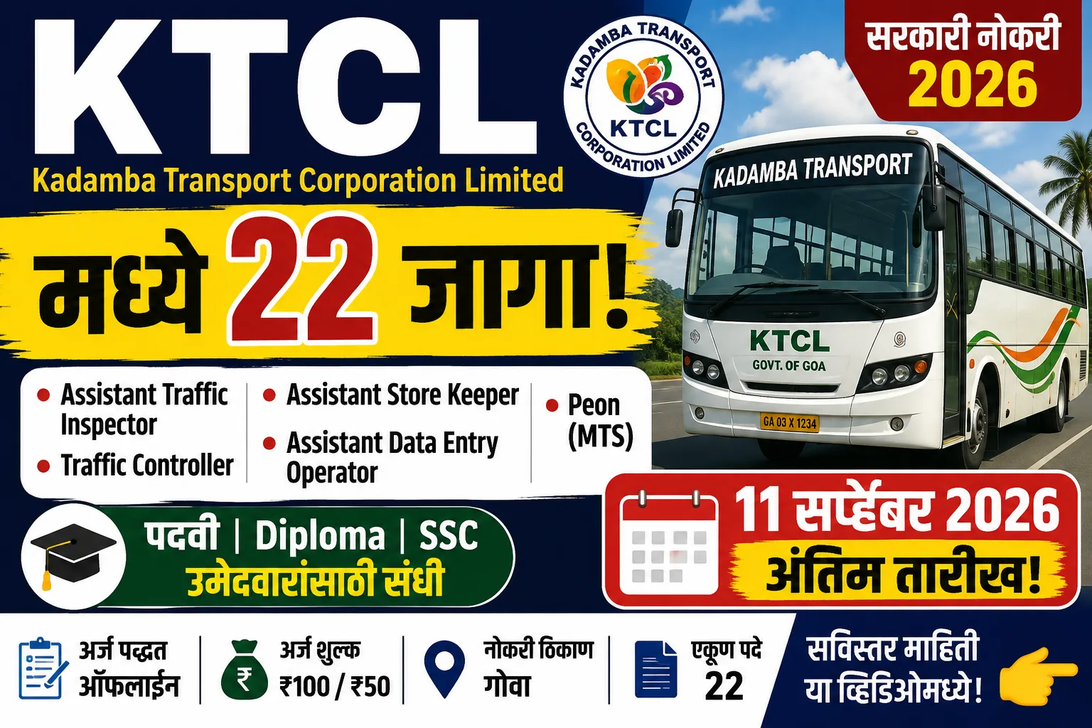 KTCL Recruitment 2026