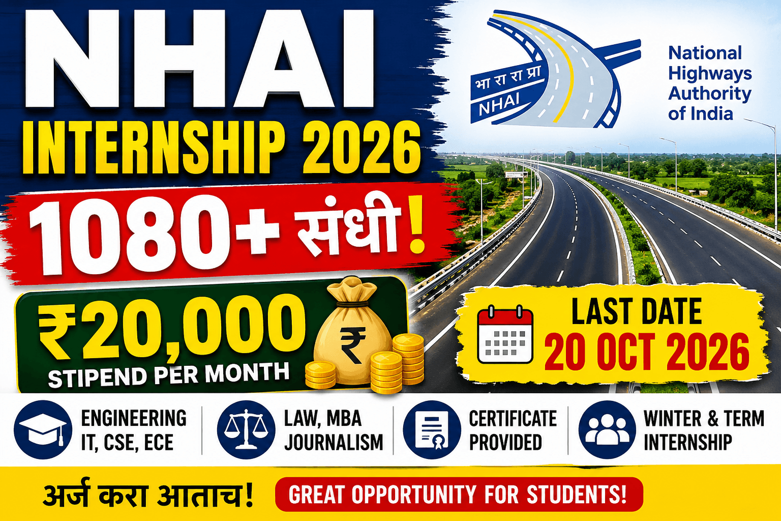 NHAI Internship 2026