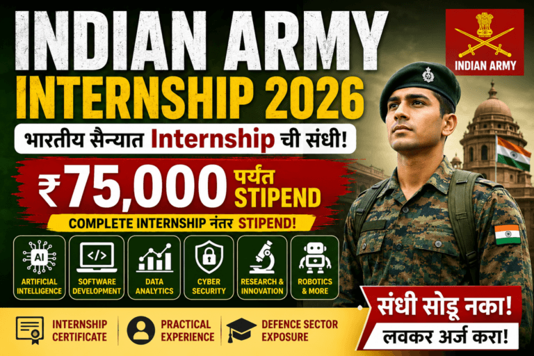 Indian Army Internship 2026