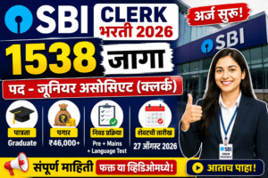 SBI Clerk Recruitment 2026