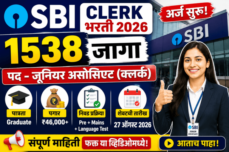 SBI Clerk Recruitment 2026